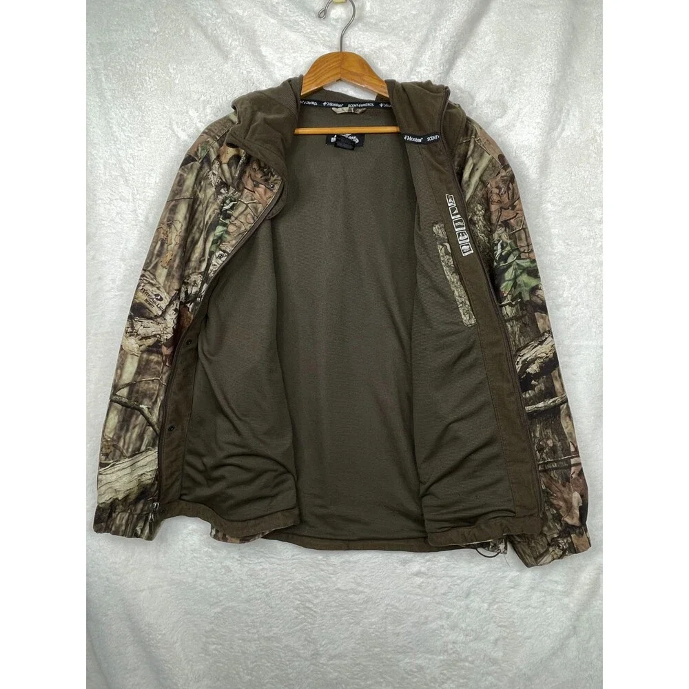 Mossy Oak Break-Up Infinity Camo Jacket Mens XL W/Hood Full Zip Hunting - Picture 6 of 15